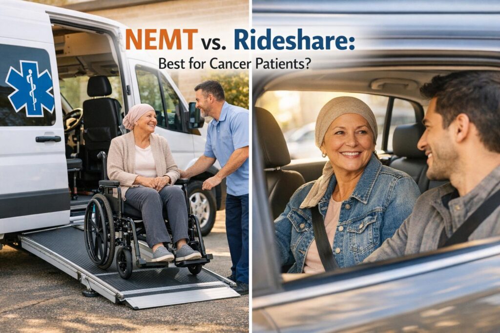 NEMT vs. Rideshare: Best for Cancer Patients?
